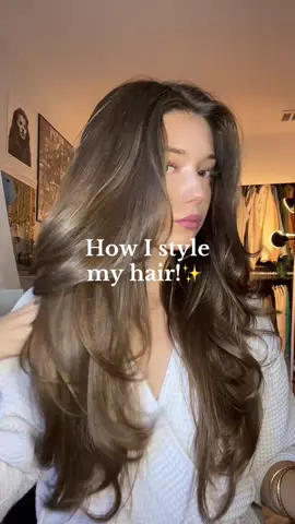 For everyone who keeps asking how I style my haircut! 💁‍♀️ #hairstyle #tutorial #blowout 