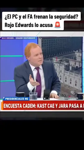 Rojo Edwards (UDI) lanza una dura acusación contra el Partido Comunista (PC) y el Frente Amplio (FA), señalándolos como responsables de frenar proyectos clave contra la delincuencia. ¿Qué opinas? ¿Es una crítica válida o una estrategia política? #Seguridad #RojoEdwards #PoliticaChilena #NoticiasChile #Debate