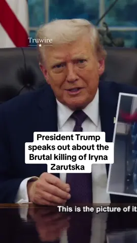 President Trump speaks out about the Brutal k*lling of Iryna Zarutska 