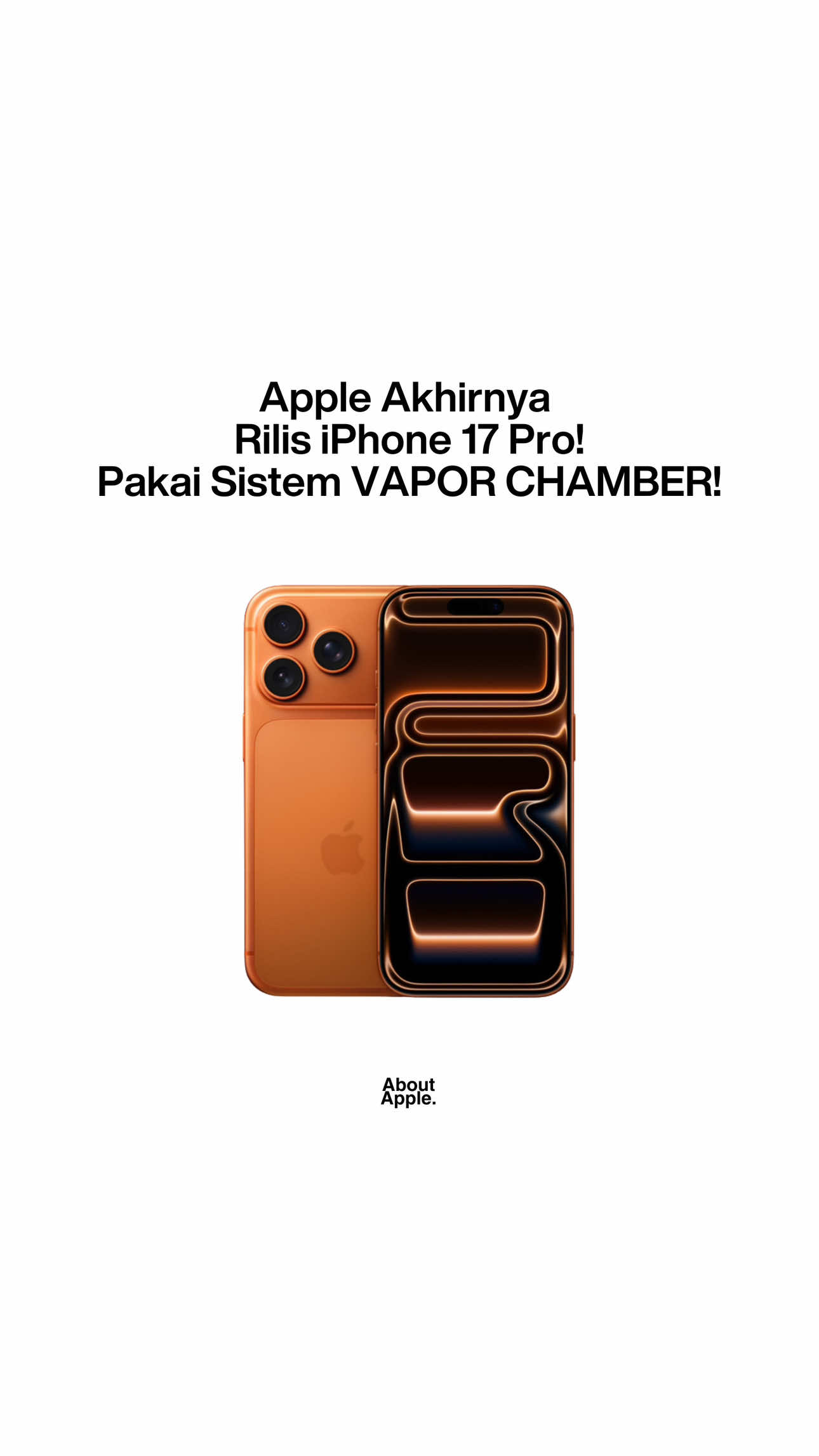 DESAIN BARU‼️MAKIN POWERFULL DAN MAKIN BADAG‼️APPLE RESMI RILIS IPHONE 17 PRO DAN 17 PRO MAX‼️Tahun ini, Apple berani eksperimen dengan membuat sistem Vapor Chamber mereka sendiri untuk iPhone seri Pro, iPhone ini ditenagai oleh chipset A19 Pro dengan kamera selfie 18MP serta kamera belakang seluruhnya 48MP dengan 8x Zoom‼️Gimana menurut kalian? Boleh komentar ya #apple #iphone #fyp #iphone17promax #iphone17pro 