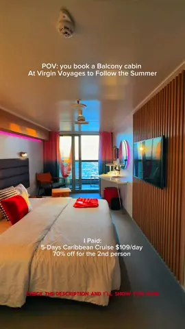 I booked a 7 days Caribbean cruise for $109/day and my spouse got 70% off. Total: $1.654 | $98/month with flexpay Included Luxury: WiFi Tips & Gratuities All Dining Soda & Water Fitness Classes Entertainment Visiting Roatán, Costa Maya, Cozumel & The Beach Club at Bimini I left the link in my bio for you to get the exactly deal our find another deal that can fit your budget.  You’ll thank me later ✨🎯🚢 #cruisetok #cruise #cruising #virginvoyages #travel #traveltok #manifesttravel #traveltiktok #allinclusive #dreamvacation 