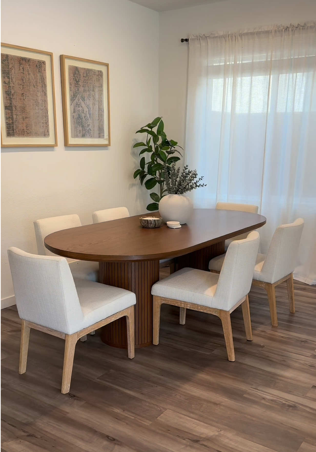 @Castlery US completely transformed my home and I can not tell you how happy I am!! I went with the Harper dining table, Elliot dining chairs, Bradley console table, and the Aria arch floor mirror. Everything is so perfect and made all of my visions come true🥹🤍 #AtHomeWithCastlery #homedecorideas #homedecortips #homemakeover #gifted 