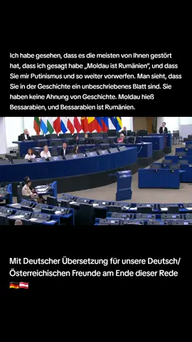 Ich habe gesehen, dass es die meisten von Ihnen gestört hat, dass ich gesagt habe „Moldau ist Rumänien“, und dass Sie mir Putinismus und so weiter vorwerfen. Man sieht, dass Sie in der Geschichte ein unbeschriebenes Blatt sind. Sie haben keine Ahnung von Geschichte. Moldau hieß Bessarabien, und Bessarabien ist Rumänien.@Diana Iovanovici-Șoșoacă @Andreea Cîmpianu Official @elenanichita79 @ALEXANDRA ANTON @simona @cris ..blondi051 promovari @Georgescu Andrei Official ✅ @Bogdan @🆘️Alexandru🆘️ @finneverv🇩🇪✝️ 
