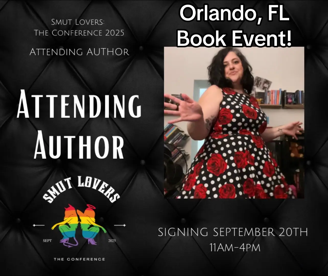 Who’s going? I land Wednesday the 17th!! #plussizeromance #booksigning #indieauthor #orlando #BookTok 