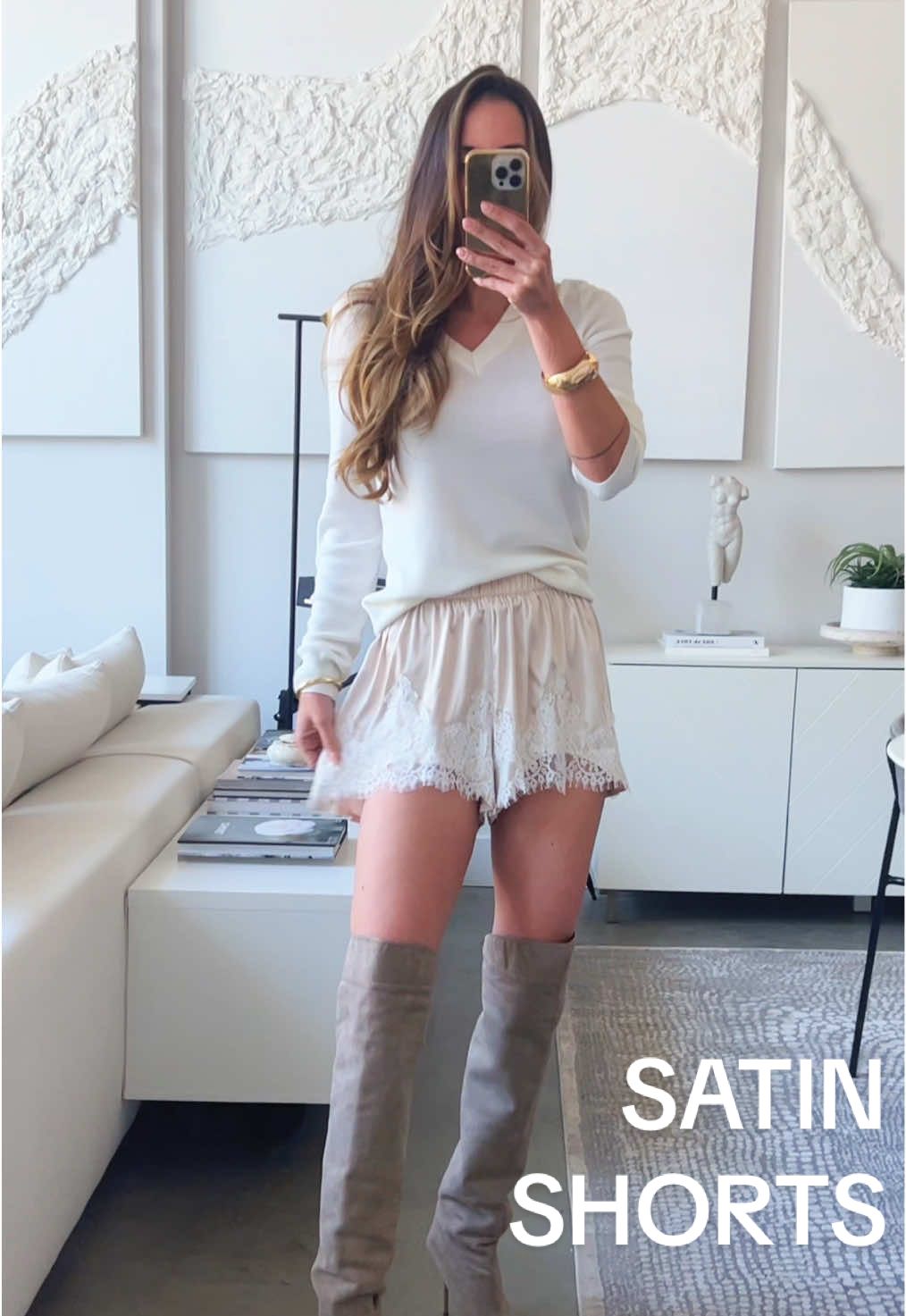 #satinshorts #laceshorts #femininefashion #chicdetails #elevatedstyle 
