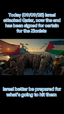 It’s been signed, the END for the Israeli’s. They attacked Qatar today (09/09/25).  This video is just a small fraction of what’s about to hit Netanyahu. Guess those Isreali bunkers gonna be busy again #palestine #gaza #fyp 