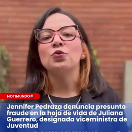 “Jennifer Pedraza denuncia presunto fraude en la hoja de vida de Juliana Guerrero, designada viceministra de Juventud” La representante a la Cámara Jennifer Pedraza denunció presuntas irregularidades en la hoja de vida de Juliana Guerrero, quien sería posesionada como viceministra de las juventudes. Según Pedraza, a pesar de las advertencias, el Gobierno del presidente Gustavo Petro insiste en mantener la designación. La congresista informó que radicó una denuncia ante la Fiscalía, junto al abogado Rondón Duarte, en la que se señalan posibles delitos como fraude procesal y falsedad en documento público, presuntamente cometidos por Guerrero y la Fundación Universitaria San José. Pedraza también aseguró que ya ofició al ministro Juan Florian con las pruebas que respaldarían sus acusaciones y advirtió que, de concretarse la posesión, el funcionario podría estar incurriendo en prevaricato. Finalmente, exhortó al presidente Petro y al ministro a desistir de esta designación y, en cambio, nombrar a uno de los jóvenes profesionales del país que buscan oportunidades laborales. #LIVEIncentiveProgram #LIVEwithlowfollowers #PaidPartnership 