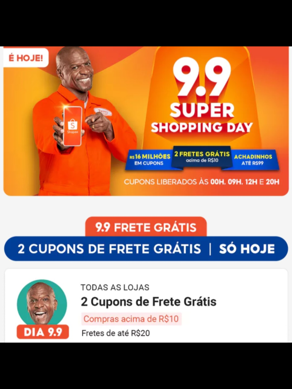 9.9 super shopping day cupons frete grátis #fretegratis #cupons #shopee 
