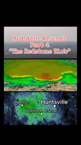 Redstone Arsenal part 4: “The Redstone Blob”. On June 4, 2013, the “Redstone Blob” appeared on weather radar over Huntsville, Alabama, near Redstone Arsenal, resembling a thunderstorm but with clear skies. Spanning 8-10 miles and reaching 6,000 feet, it lasted nine hours, scattering fiberglass debris. Initial theories included ladybugs and UFOs, but on June 6, the Arsenal confirmed it was RR-188 chaff—aluminum-coated fiberglass from military testing—lingering due to calm winds. #UFO #UAP #conspiracytiktok #fyp #viral fyf shorts reels 