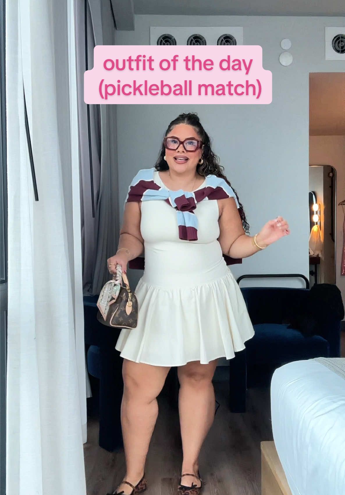 day 2 in NYC for fashion week & we’re going to a pickleball match today 🥒🎾✨👟 outfit deets in my LTK queens 🔗 #outfitideas 