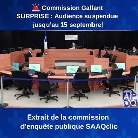 🚨 BANG! L’audience de la Commission Gallant est suspendue jusqu'au 15 sept! Pourquoi? 🤯 Un tsunami de 700 Go de docs explosifs à analyser! 📂⚖️ 🔍 Les enquêteurs plongent dans cet océan d'infos, jonglant entre rigueur et transparence ✨ 📅 Que se passera-t-il pour les témoins clés Malenfant & Tremblay? 💡 Une enquête qui révèle les défis colossaux de la machine administrative québécoise! 🇨🇦 Débat politique en vue! La CAQ prône la procédure, mais l'opposition crie au chaos! Quel est votre avis? 🤔 #CommissionGallant #DataTsunami #PolitiqueQuébécoise #Enquête #Transparence #Justice #Québec #GrossesDonnées #SuspensionDeLunité