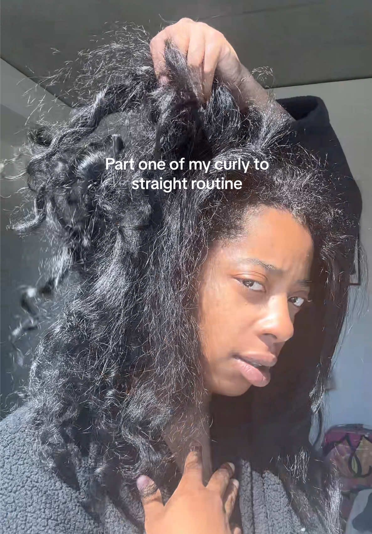 #curlytostraight #curlytostraightroutine #silkpressseason #silkpressblackgirl 
