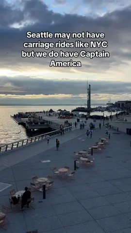 And if you look hard enough you can even find Waldo #seattle #captainamerica #seattlepolice #fyp #downtown 