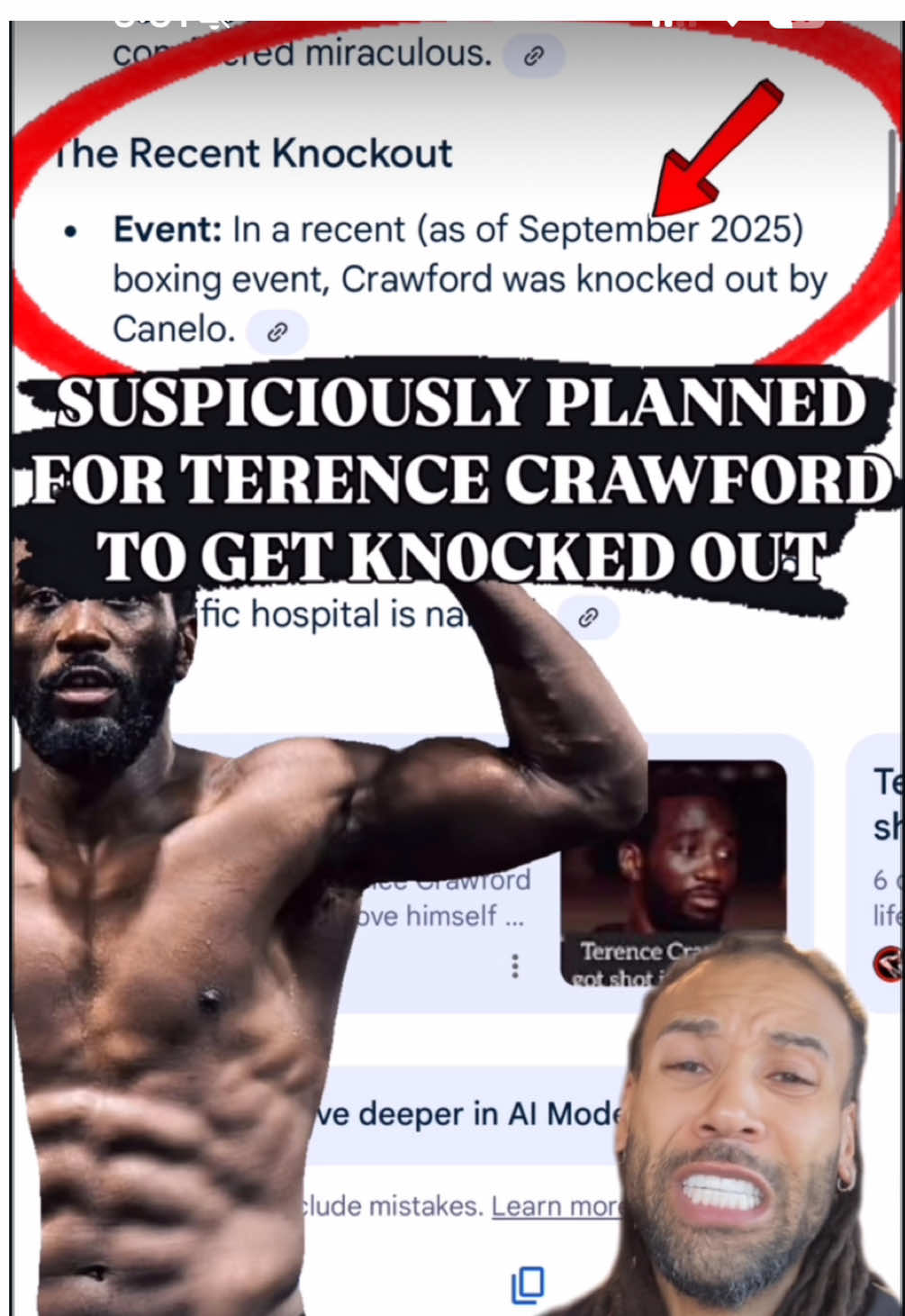SUSPICIOUSLY PLANNED FOR Terence Crawford to get KNOCKED OUT by Canelo Alvarez @tbudcrawford @canelo #canelo #boxing #boxer #boxers #boxersofinstagram        