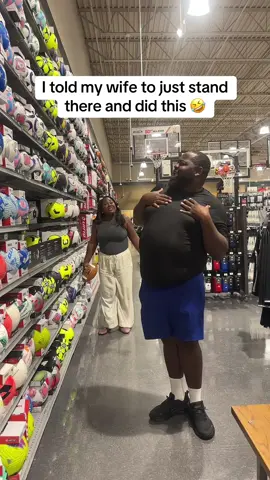 I love when she hype me up 🤣 #fyp #reaction #couplegoals #funny #husbandwife 