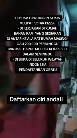 Segera daftarkan diri anda!! #masukberandatiktok  #fyp #loker #lipat  #lokerterbaru 