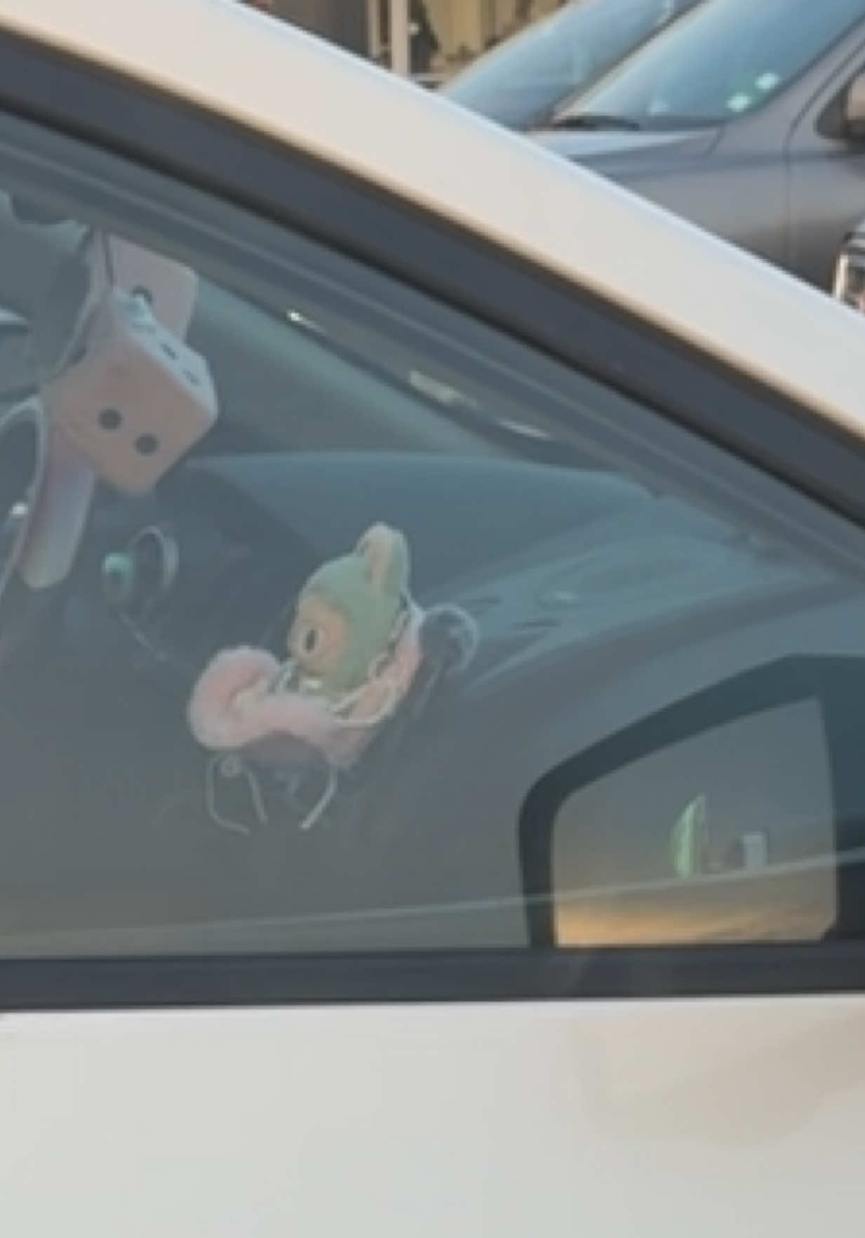 Was not expecting a mid life crisis while getting into the car….. #millennial #humor #labubu 