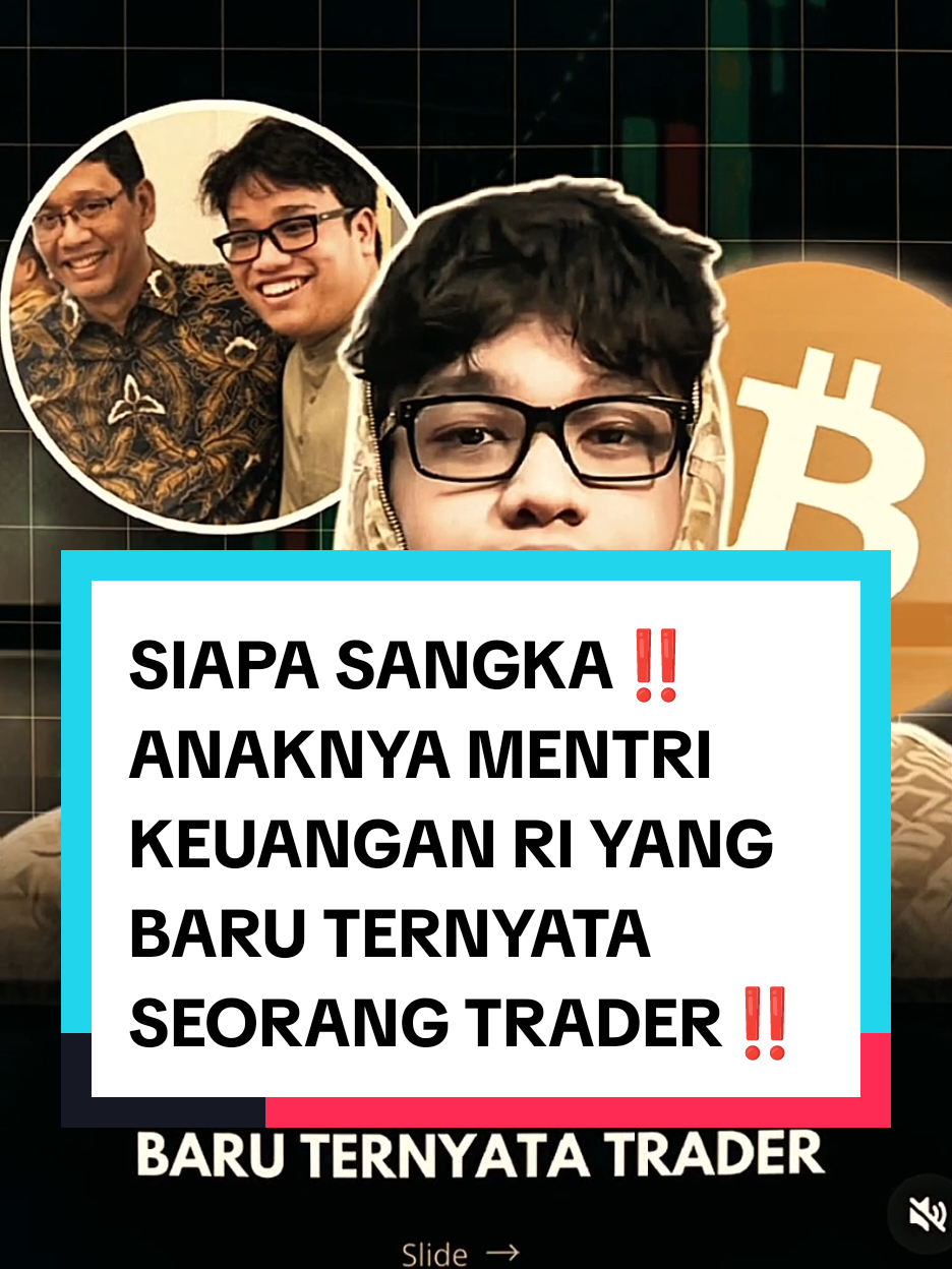 Anak Menkeu RI yang baru ternyata trader brayy!! Yudo Sadewa ini udah lama nyemplung di market dari jaman SMA modalnya cuma 500 ribu sisa uang jajan. Gayanya scalper alias masuk cepet keluar cepet cari cuan tipis tapi sering. Dia juga sering pamerin aktivitas trading, dari koin gede kayak BTC sama SOL sampe koin receh model Shiba. Jadi nggak heran kalo di komunitas cryoto namanya udah lumayan dikenal meski masih muda. Tapi blundernya ya itu broo, mulutnya kelewat frontal sampe bikin nama bapaknya yang baru sehari dilantik jadi ikutan kebawa sorotan. Kalian tim scalper kayak Yudo atau tim nyimpen koin sabar kayak holder Shiba Inu #menterikeuangan #crypto 