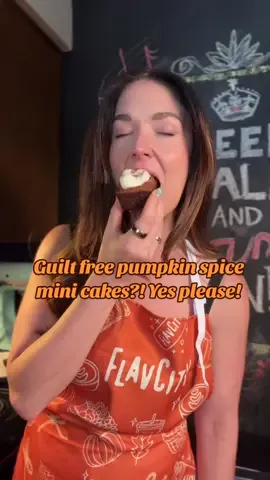 And when the end result is a guilt free, pumpkin spice mini cake that I made with PROTEIN POWDER… mmmm chefs kiss! @ShopFlavCity #basicapproved #bobbyapproved #spon #pumpkinseason #pumpkinspicelatte 