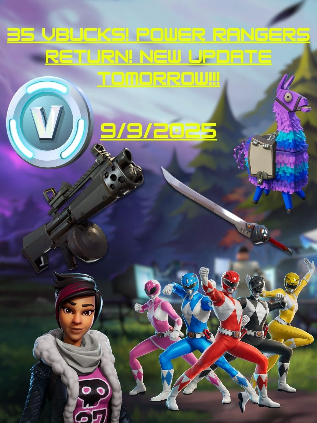 Only 35 Vbucks for today but thats due to the downtime happening tomorrow morning. hopefully by then we get much more vbucks, but we also have the new fortnitemares to look forward to with this update, including a few new collaborations like kai and repo! If you guys like my content why not leave a like, and if you wanna get more updates regarding the game, why not leave a follow? until then, and as always, stay safe and game on! Credit for the Intro Goes to Raccoonlg, you can find him on TikTok doing other great pieces of animation, would highly recommend commissioning him! #epicgames #savetheworld #fyp #playstation #pcgaming #fortnite #fortnitesavetheworld #cosmetic #gaming #xbox #bundle #tiktokshop #bundles #cosmetics #gaming #art #artist #videogames #videogame #collaboration #anime #gamingcommunity #gamingontiktok #unpopulargames #tiktokgaming #gamerlife #gameon #newgoal #tiktok #viral #contentcreator #foryou #gametok #arttok #meme #fortniteclips #esports #gamingmemes #funny #memetok #tiktokfunny #comedysketch