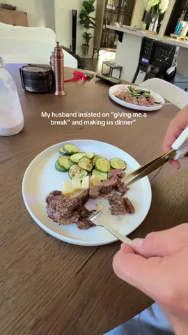 I think I’ll handle it from now on. A for effort tho , and table side service #marriagegoals #husbandwife #coupleshumor 
