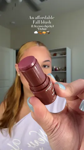 @Ulta Beauty said high end who?  Too cheeky lip & cheek color stick in “DEBUT” 🍂 #ultabeauty #fallmakeup #fallblush #beauty #makeuptutorial 