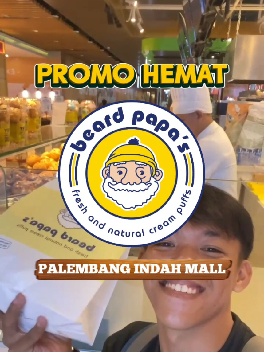 BEARD PAPA'S yang ada di Palembang Indah Mall lagi ada promo diskon loh, yuk cobain sekarang #beardpapas #promobeardpapas #beardpapaspalembangindahmall #palembangindahmall #palembang 