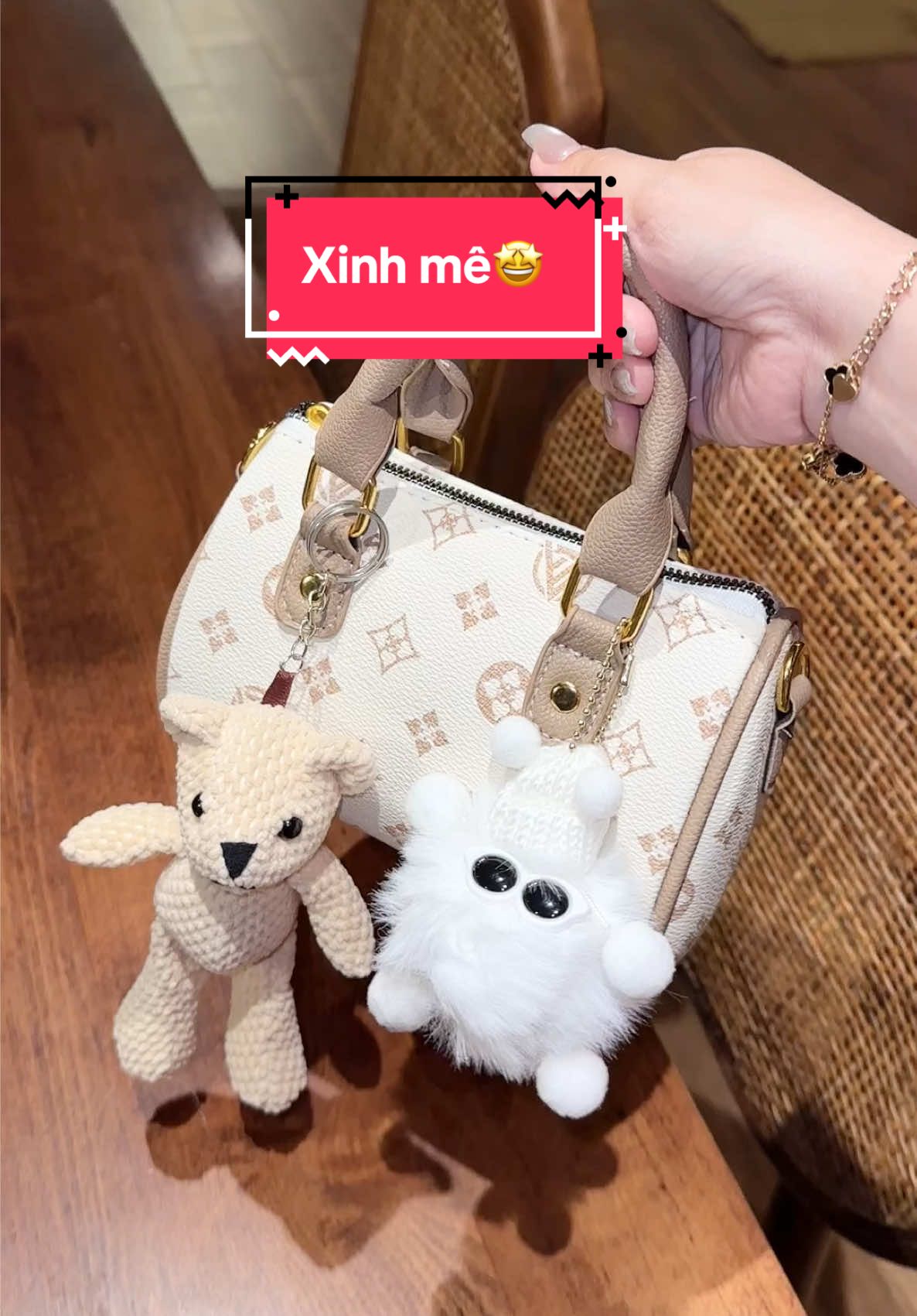 Túi trống cute xỉuuu #6x 🐠 kèm gấu xinh🤩#tuixinh #xuhuong #tuitrong #tuixinhtuidep 