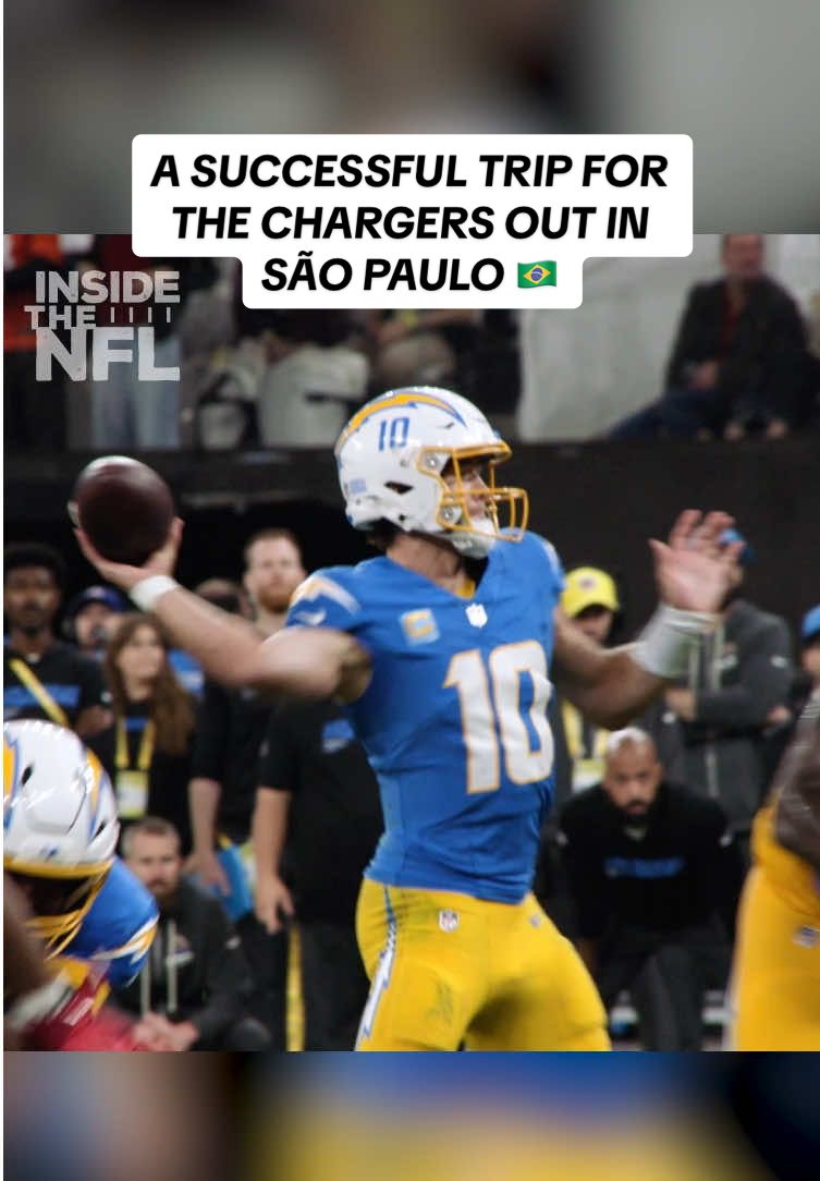 put on a show in brazil 🫡 #losangeleschargers #kansascitychiefs #nfl #micdup @NFL Brasil 