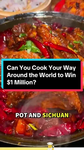Can You Cook Your Way Around the World to Win $1 Million?#usa🇺🇸 #foryou #fyp #tiktok 