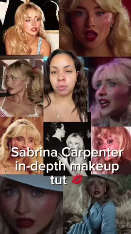 Sabrina Carpenter Makeup “Man’s Best Friend” Era @Sabrina Carpenter  @cgonzalezbeauty  Skin Prep: @Iris&Romeo The Rest Serum Spray @Glow Recipe Watermelon Dew Drops  @Farmacy Beauty NEW Honey Cloud Moisturizer  Makeup:  Primer: @Saie Superglowy Gel in Roseglow  Foundation: @about-face beauty The Performer Skin Foundation in LM2 Concealer: @Armani beauty Luminous Silk Concealer in 4.5 Cream Blush: Armani Beauty Luminous Silk Cheek Tint in 65 Powder: @HALEYS Beauty Re Touch Soft Focus Setting Powder in Translucent Natural  Cream Bronzer: @COVERGIRL Skin Enhacner Bronzer in Snatched  Setting Spray: @Hard Candy Glow on Lock Setting Spray  Powder Blush: @Morphe Cosmetics Cheek Thrills in Cabana Club  Powder Bronzer: @Benefit Cosmetics Hoola Bronzer Caramel  Brow Gel: Covergirl Clean Fresh Brow Enhancer in Clear Brow Pencil: Morphe Nano Brow Pencil in Latte Eyeshadow Palette: Morphe Shimmering Sands Eyeshadow Palette Highlighter Eyeshadow: @Diorbeauty Backstage Glow Face Pallete Universal White Eyeliner: @ShopMissA Brow Highlighter in Matte Bright  Eyeliner: Covergirl Kohl Eyeliner in Black & @Revlon Cosmetics Colorstay Multi Liner in Catalyst  Liquid Liner:  @Lancôme Ultra Precise Liner in Matte Syrup Brown  Mascara: @loréal paris usa Telescopic Lift Mascara Lashes: @velourbeauty x Carolina Gonzales X-Tentsions  Highlighter: @Patrick Ta Beauty Major Glow Powder in Baby Lip Liners: @Sweed Beauty Lip Liner in Missy & @maccosmetics Lipglazer Lipliner in Root for Me! Lipsticks: Morphe Lip Lifter Lipstick in Plush & Beret  Lipgloss: @YSL Beauty LipGlaze Candy Glow in 5B #makeup #sabrinacarpenter #sabrinacarpentermakeup #makeupinspo #makeuptutorial