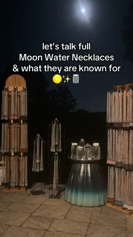 Born of moonlight & magic; the Moon Water Necklace™️ now available straight from the light of the last full moon 🌕✨ carry abundance and your intention wherever you go #moonwaternecklace #manifestation #moonwatermagic #fullmoon #viral 