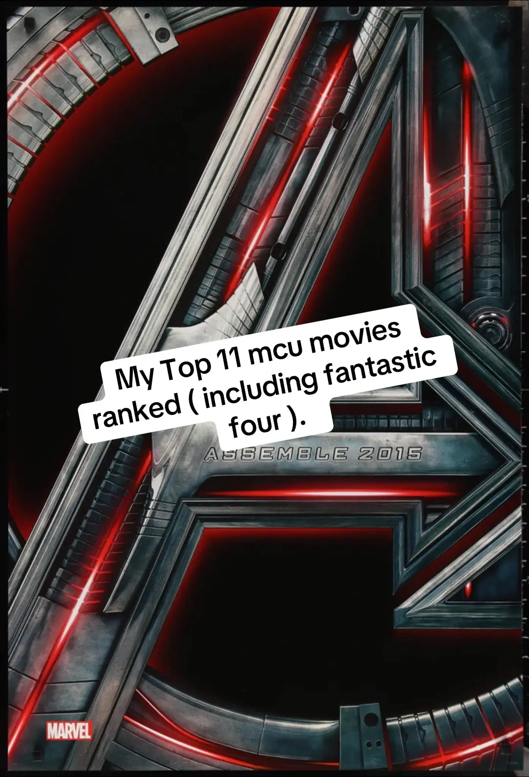 #marvelstudios #mcu #movies #superheroes #fyppppppppppppppppppppppp . Just my list 🔥🔥🔥