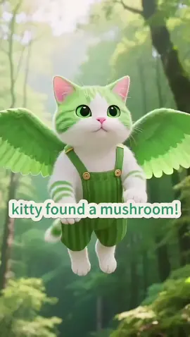 kitty found a mushroom!#aigc #kitty #video #stories   
