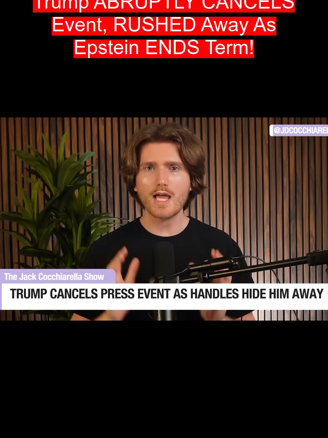 Trump ABRUPTLY CANCELS Event, RUSHED Away As Epstein ENDS Term!
