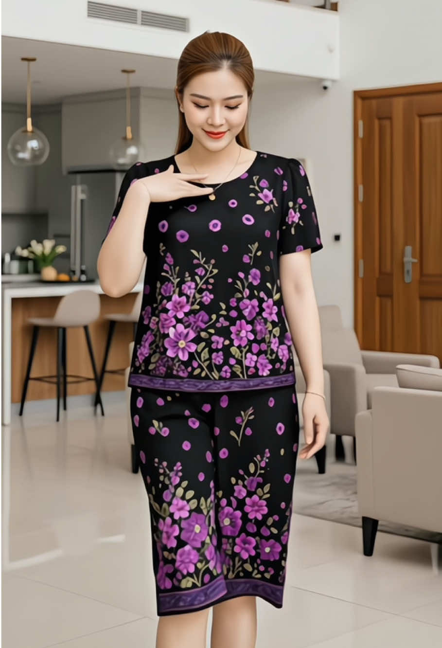 Bộ đồ trung niên nữ #thinhhanh #thoitrang #bigsize #dobo #setbonu 