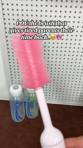 A single brush,10x faster cleaning😁💕#bottlebrush #momsanddadsoftiktoks  #bestbabyproducts #cleaninghacks #babiesoftiktok  