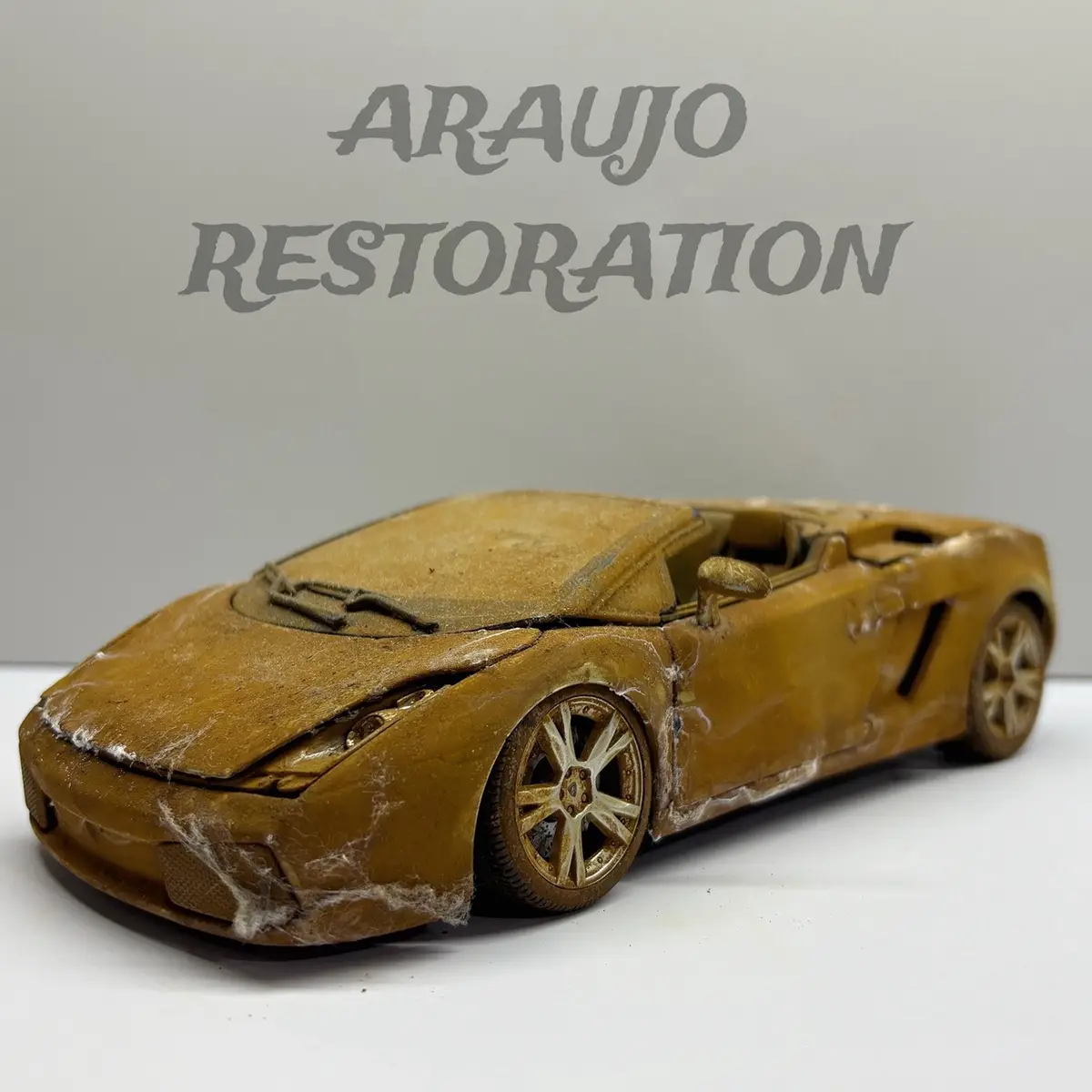 Restoration Lamborghini Gallardo Spyder. New video on my YouTube channel - ARAUJO RESTORATION.👍 #restoration #lamborghini 