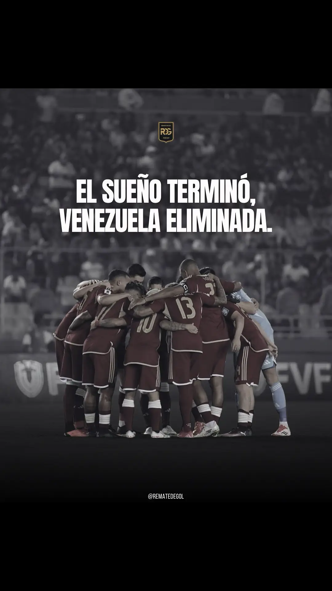 No sabemos qué decir. Estamos rotos, el sueño terminó.