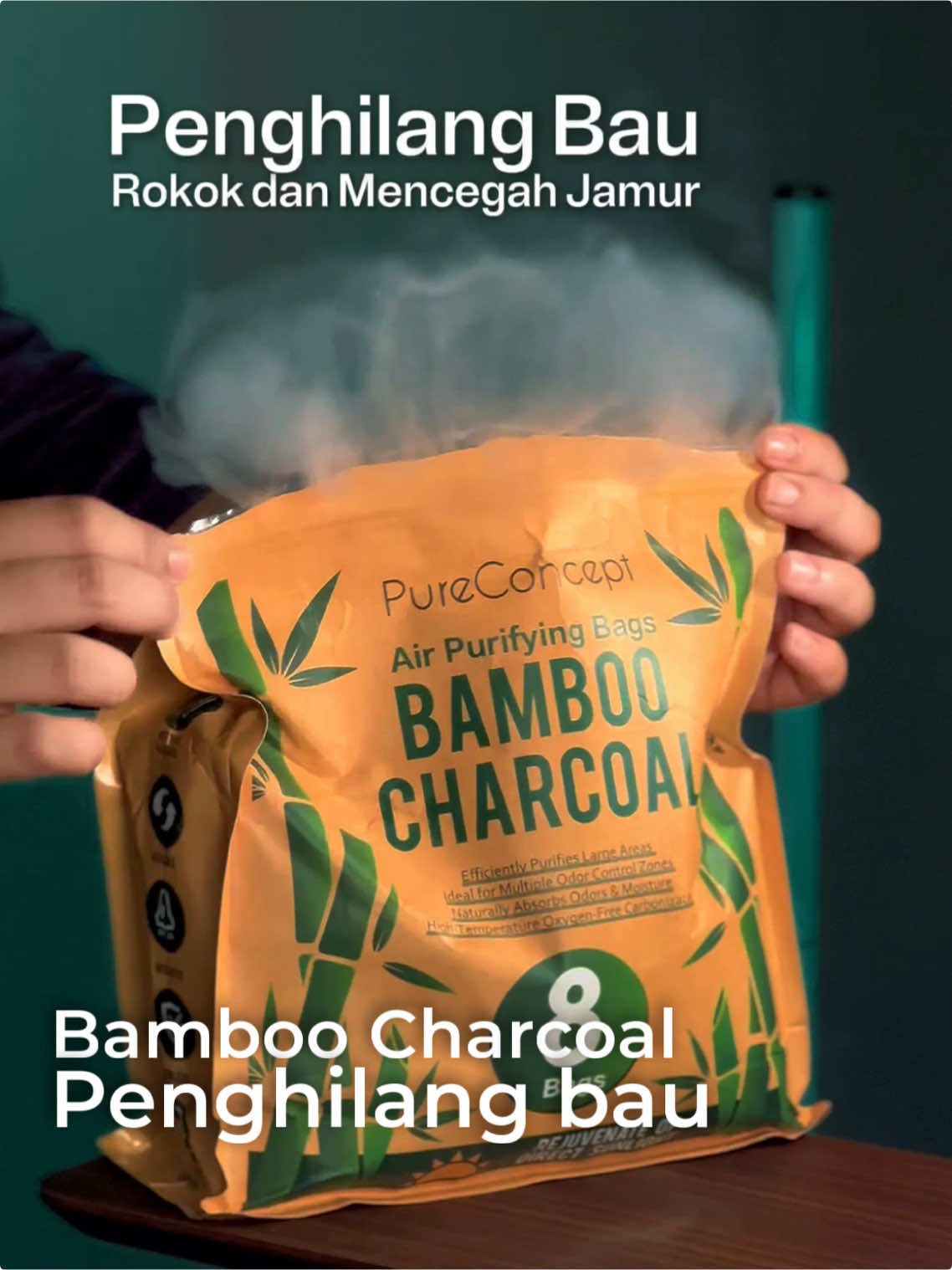 Bamboo charcoal penghilang bau rokok dan tak sedap alami #penghilangbaurokok #bamboocharcoal 