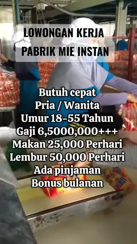 Lowongan Kerja Pabrik Mie Instan #jobs #jobsearch #lowongankerja #loker #mieinstan #pabrik #lokerterbaru #indonesia🇮🇩 #2025 #infoterkini #terkini #tiktok #viral #4upage #fyp #zxycba #fypage 