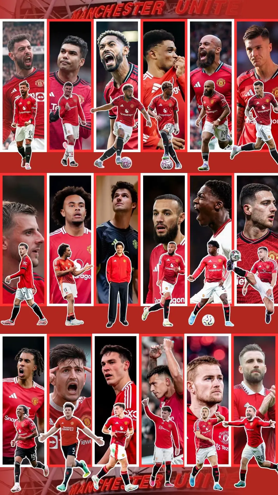 Sorry, it may not be perfect ❤️ #wallpaper #4k #manchesterunited #football #iphone17 