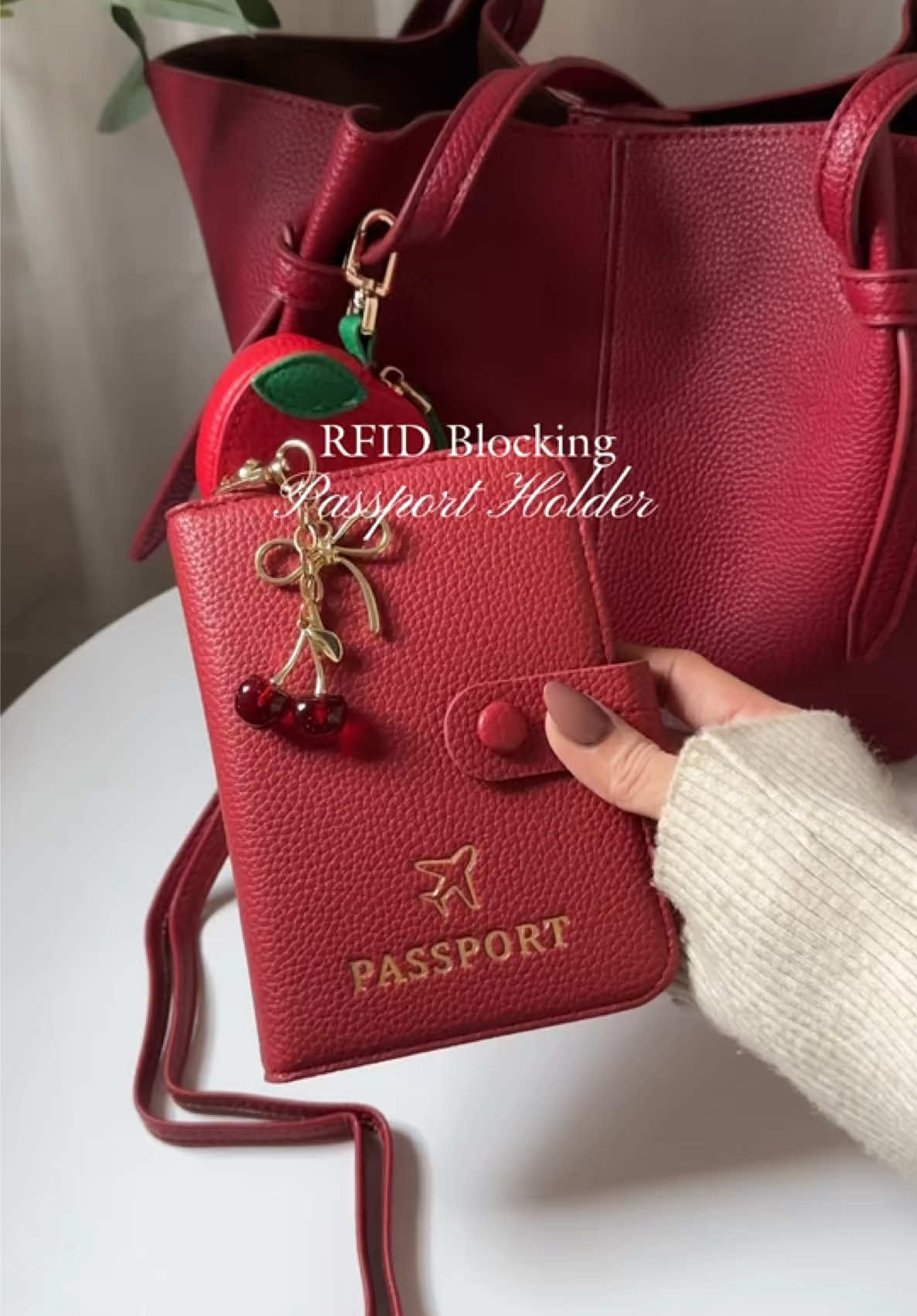 protect your information with this classy passport holder with lanyard ❤️✨ #passportholder #rfidblockingcardholder #passportcover #leatherpassportholder