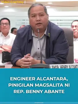 Cong abante pinigilan magsalita si Engr. Alcantara 