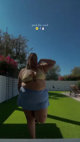 bikini from @SHEIN + skirt from @FireSwan #melanieangelese #outfitinspo #OOTD #outfitoftheday #pooloutfit 