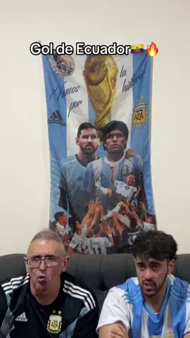 🎥Reaccion al gol de Ecuador⚽️🔥 | Argentina 0-1 Ecuador | padre e hijo argentinos🇦🇷 | Eliminatorias rumbo al mundial 2026🏆🌎 . . . . . . . . #seleccionargentina #seleccionecuatoriana #ecuador #eliminatorias #futbolsudamericano 