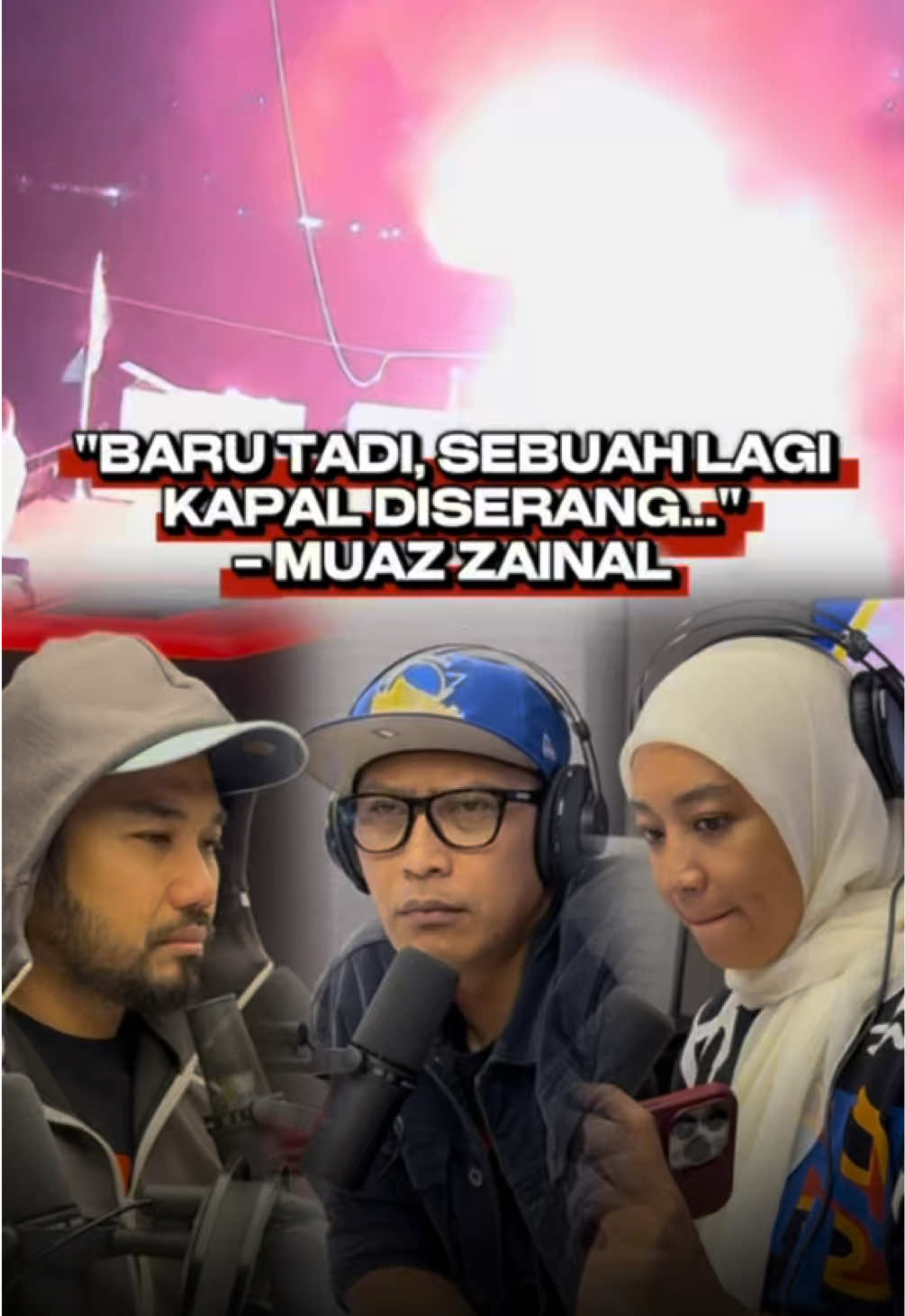 Bekpes Hot berjaya menghubungi Muaz Zainal, salah seorang peserta Global Sumud Flotilla yang berada di Tunisia sekarang ni, yang akan menyambung perjalanan ke G4za, P4lestin bila-bila masa sahaja.  Muaz berkongsi tentang kapal Alma, antara sebuah kapal utama yang membawa bekalan ke G4za, diserang sebentar tadi.  Kita doakan semoga semua peserta Global Sumud Flotilla diberi kekuatan, keselamatan dan misi membawa bantuan ke Gaza dipermudahkan serta berjaya sampai ke destinasi 🕊️🇵🇸 #HotFMNo1 #HotFM #BekpesHot #TerbaikSentiasaHangat #RadioNo1 #KJjadiDJ