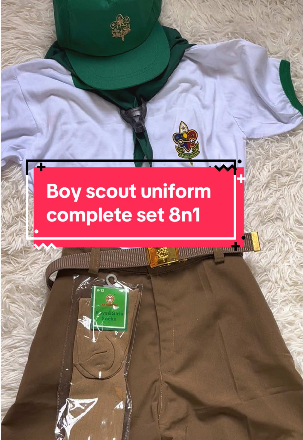 Boy Scout complete uniform 8n1 #boyscout #boyscoutuniform #boyscoutcompleteset #scout 
