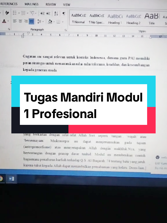 Tugas Mandiri Modul 1 Profesional PPG PAI Bacth 2  #ppg #ppgdaljab #ppgbacht2 #tugasmandirimodulpppgpai 