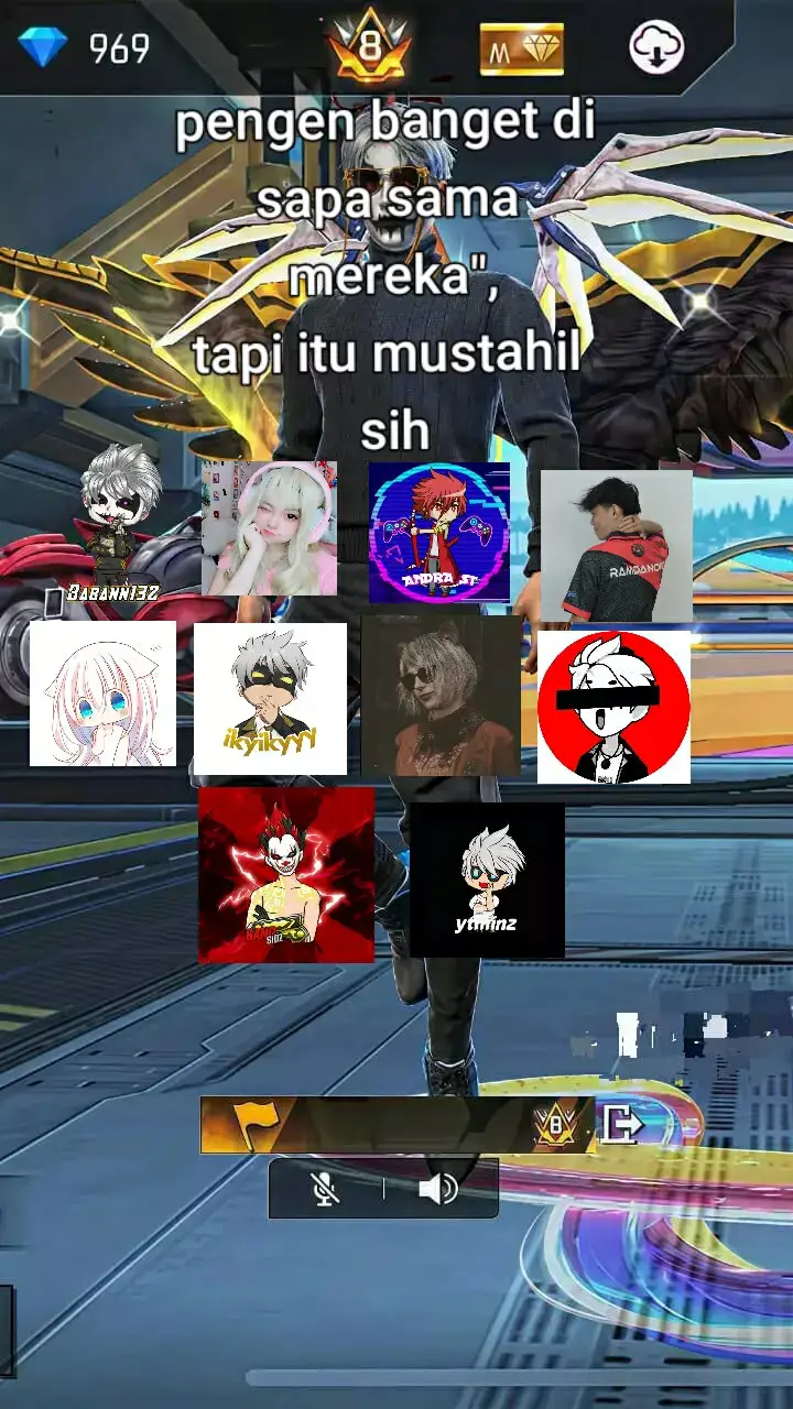 pengen di sapa bg baban@BSK・Ｂａｂａｎᵀᵒᴾ , kak aichan@YT : AiChan TV,bg andra@Andra ST,bg ramdan@RAMDAN OFC,scarlet@Scarlet,bg ikyyy@ikyikyyy,sama bg ashley@Ashley4v4,mimin garena@Garena Free Fire ID,sidz osaka@SIDZ OSAKA,dan bg minzz@MINZ OSAKA #semogafyp